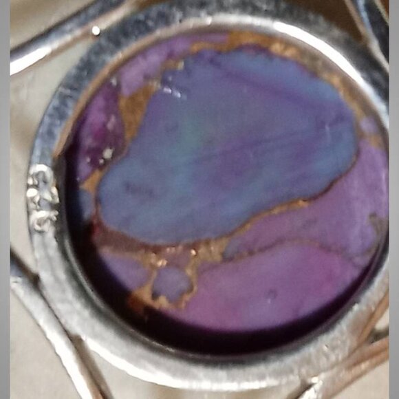 AUTHENTIC Mohave Purple Turquoise sterling silver pendant SJ808-01 - Picture 7 of 7